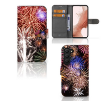 Samsung Galaxy S23 Wallet Case met Pasjes Vuurwerk - thumbnail