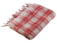 LIVARNO home Plaid 130 x 170 cm (geruit rood)
