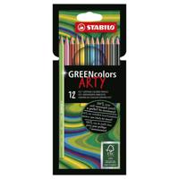 Stabilo GREENcolors Kleurpotloden ARTY, 12st. - thumbnail