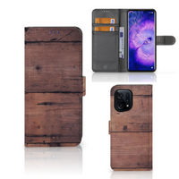 OPPO Find X5 Book Style Case Old Wood - thumbnail