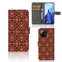 Xiaomi Mi 11 Telefoon Hoesje Batik Brown - thumbnail