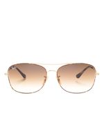 Ray-Ban lunettes de soleil à monture carrée - Marron