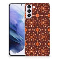 Samsung Galaxy S21 Plus TPU bumper Batik Brown - thumbnail