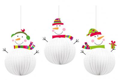 Amscan hangdecoratie Sneeuwpop 20,3 cm papier Amscan hangdecoratie Sneeuwpop 20,3 cm papier