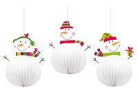 Amscan hangdecoratie Sneeuwpop 20,3 cm papier