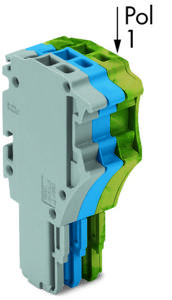 WAGO 2020-103/000-038 Connector, female Grijs, Blauw, Groen, Geel 50 stuk(s)