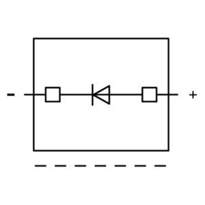 WAGO 2002-800/1000-411 Diodebouwsteen Grijs 100 stuk(s)
