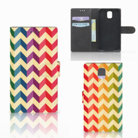 Samsung Galaxy Note 3 Telefoon Hoesje Zigzag Multi Color