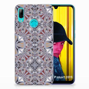 Huawei P Smart 2019 TPU Siliconen Hoesje Flower Tiles