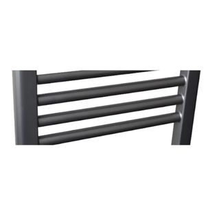 Radiator Sanicare Snode Met Bluetooth 111,8 x 45 cm Gunmetal Met Thermostaat Chroom Sanicare