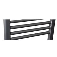 Radiator Sanicare Snode Met Bluetooth 111,8 x 45 cm Gunmetal Met Thermostaat Chroom Sanicare - thumbnail