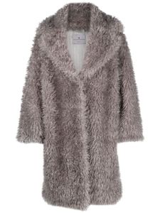 Ermanno Scervino manteau à effet brossé - Gris