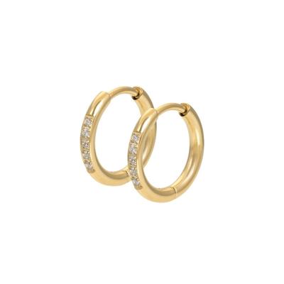 iXXXi Creolen Hoops Crystal Goud