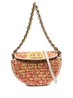 Tory Burch mini sac à bandoulière Fleming en crochet - Jaune - thumbnail