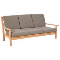 Teak 180 cm Loungebank inclusief kussens - 3 persoons - thumbnail