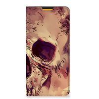 Mobiel BookCase Samsung Galaxy M52 Skullhead - thumbnail