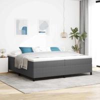 vidaXL Bedframe Lichtgrijs 200X200 cm Corduroy stof Modern Stevige Constructie King Size Eenvoudige Montage Binnen Platform Massief Hout Duurzaam Volwassen