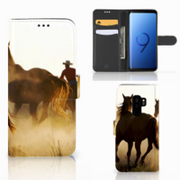 Samsung Galaxy S9 Plus Telefoonhoesje met Pasjes Design Cowboy - thumbnail