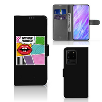 Samsung Galaxy S20 Ultra Wallet Case met Pasjes Popart Princess - thumbnail