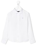 Emporio Armani Kids chemise en popeline - Blanc