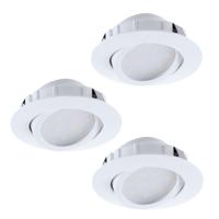 Eglo Led plafondspot Pineda Round (3x) 3x6w - 3000K - 8,4cm wit 95851