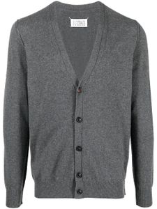 Maison Margiela cardigan en cachemire à col v - Gris