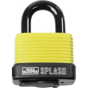 Burg Wächter Splash 470 45 Yellow SB Hangslot Geel/zwart (reflecterend) Sleutelslot