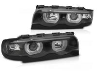 Tuning-Tec Koplampen dual halo rims BMW E38 94-01 ANGEL EYES 3D ZWART