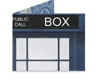 Mighty Wallet Blue Police Box