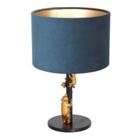 Steinhauer Design schemerlamp Animaux met blauw velvet 8236ZW - thumbnail