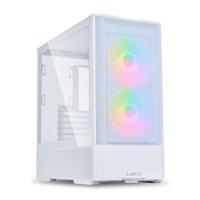 Lian Li LANCOOL 207 Gaming PC behuizing ATX wit - Midi Tower pc-behuizing met RGB-verlichting, grafische kaarten tot 375 mm, tot 360 mm radiator, White PC Case staal, gehard glas
