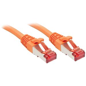 LINDY 47815 RJ45 Netwerkkabel, patchkabel CAT 6 S/FTP 20.00 m Oranje 1 stuk(s)