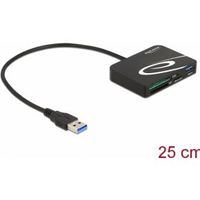 Delock 91756 kaartlezer voor XQD / SD / Micro SD-geheugenkaarten + USB Type-A-poort - thumbnail