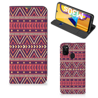 Samsung Galaxy M30s | M21 Hoesje met Magneet Aztec Paars