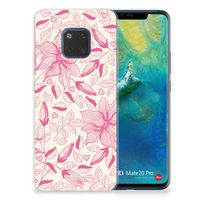 Huawei Mate 20 Pro TPU Case Pink Flowers