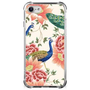 Case Anti-shock voor iPhone SE 2022/2020 | iPhone 8/7 Pink Peacock