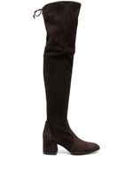 Stuart Weitzman bottines Flareland 65 mm en daim - Marron - thumbnail