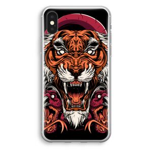 Tiger and Rattlesnakes: iPhone XS Transparant Hoesje