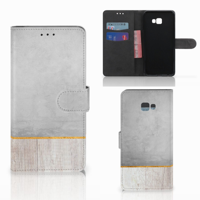 Samsung Galaxy J4 Plus (2018) Book Style Case Wood Concrete