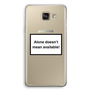 Alone: Samsung Galaxy A5 (2016) Transparant Hoesje