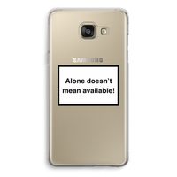 Alone: Samsung Galaxy A5 (2016) Transparant Hoesje - thumbnail