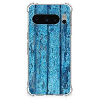 Google Pixel 8 Pro Stevig Telefoonhoesje Wood Blue