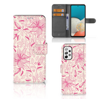 Samsung Galaxy A73 5G Hoesje Pink Flowers - thumbnail