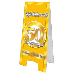 Vloerbord 50 jaar getrouwd