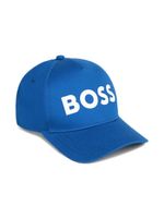 BOSS Kidswear casquette en coton à logo imprimé - Bleu