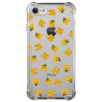 Doorzichtige Silicone Hoesje voor iPhone SE 2022/2020 | iPhone 8/7 Katten Emojis - thumbnail