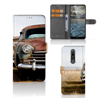 Nokia 2.4 Telefoonhoesje met foto Vintage Auto Nokia 2.4 Telefoonhoesje met foto Vintage Auto