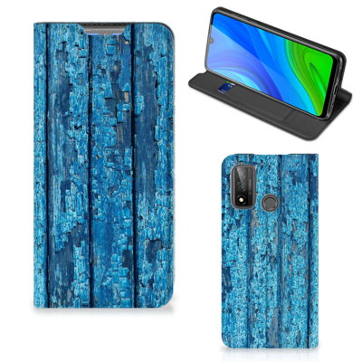 Huawei P Smart (2020) Book Wallet Case Wood Blue Huawei P Smart (2020) Book Wallet Case Wood Blue