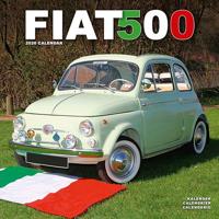 Fiat 500 Calendar 2026 Square Car Wall Calendar - 16 Month