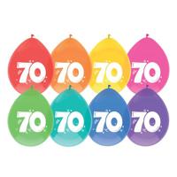 Ballonnen 70 jaar 8 stuks